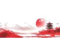 Japan Paint by Numbers for Adults Beginners, 26x77 Inch Large Paint by Numbers Landscape, Easy DIY Acrylic Oil Painting by Numbers for All Ages Crafts for Home Wall Decor Gift (Without Frame)-H670