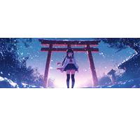 Japan Paint by Numbers for Adults Beginners, 6x18 Inch Large Paint by Numbers Beauty, Easy DIY Acrylic Oil Painting by Numbers for All Ages Crafts for Home Wall Decor, Gift (Without Frame) -H773