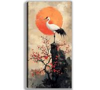 Japan Paint by Numbers for Adults Beginners, DIY Large Acrylic Paint by Number Kits on Canvas 50x100cm/20x40in, Panoramic Wall Art for Home Decor Arts and Crafts Gift, Landscape,Frameless,w-1037k