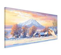 Japan Paint by Numbers for Adults Large 150x60cm Landscape Painting by Numbers Canvas Kits, Cheerful Painting Kits for Adults, DIY Acrylic Paints Drawing Paintwork for Autumn Decorations Gifts L-02