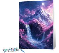 Japan Paint by Numbers for Adults, Mount Fuji Painting by Numbers Kits on Canvas, DIY Acrylic Oil Painting Crafts Kit for Adults Beginners,Home Wall Decor Gifts,40 x 50 with Brushes (Frameless) 0j-979