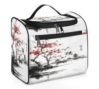 Japan Painting Theme Travel Toiletry Bag for Women Men Kids Girls Boys 11.2 L Big Cosmetic Makeup Bag Hanging Wash Pouch Bag Toiletries Organizer Shower Bag