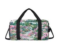 Japan Pattern Sport Duffel Bag with Shoes Compartment Overnight Weekender Bags Travel Gym Luggage Organizer for Women Men Kids Girls Boys