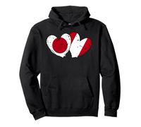 Japan Peru Hearts Flag Japanese Peruvian Friendship Pullover Hoodie