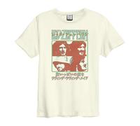 Japan Poster Led Zeppelin T-Shirt Amplified White XXL