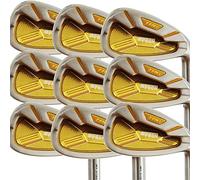 Japan Pron Iron Mens Set or Single Golf Club,Chrome Finish,TRG22 Model, 4-P,A,Sw,Senior Flex,Graphite Shaft,Grip Mid,Plus Length,Pack of 9