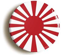 JAPAN RISING SUN JAPANESE BADGE BUTTON PIN (Size is 1inch/25mm diameter) NIPPON