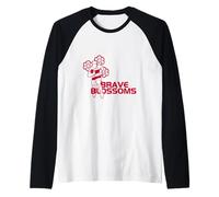 Japan Rugby National Team | Brave Blossoms Pride Design Raglan Baseball Tee