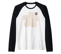 Japan Sakura Cherry Blossom Minimal Flower Art Raglan Baseball Tee