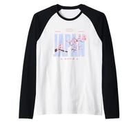 Japan Sakura Season Cherry Blossom Travel Y2K Girly Flowers Raglan Baseball Tee
