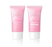 Japan Sakura Sunscreen, Cherry Blossom Protective Layer Sunscreen SPF 50 PA+++, Waterproof and Lightweight Sun Protection, Whitening & Watery Styles to Choose From (Whitening & Watery)