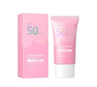 Japan Sakura Sunscreen, Cherry Blossom Protective Layer Sunscreen SPF 50 PA+++, Waterproof and Lightweight Sun Protection, Whitening & Watery Styles to Choose From (1 Piece)