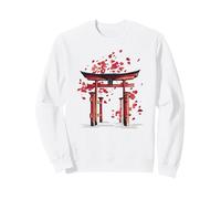 Japan Sakura Torii Asian Temple Aesthetic Cherry Blossoms Sweatshirt
