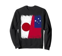 Japan Samoa Half Flag Japanese Samoan Heritage Sweatshirt