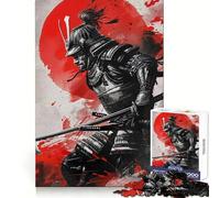 Japan Samurai Landscape Jigsaw Puzzle 1000 Piece for Teenagers Recall Enhancer Creative Craft Pattern Build Birthday Idea (38x52cm)