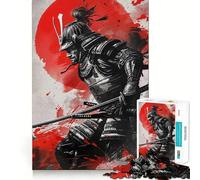 Japan Samurai Landscape Jigsaw Puzzle 1000 Piece for Teenagers Recall Enhancer Creative Craft Pattern Build Birthday Idea (38x26cm)