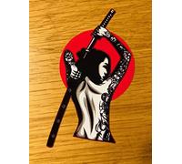 Japan Samurai Sticker JDM Pin Up Girl JDM Racing Drift Tuning V8 Pu086