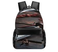 Japan Samurai Sword Backpack With Large Capacity, Travel Backpack with Pouch Pocket Gift for Men & Women, Laptop Backpack for Outdoors Hiking Traveling