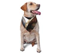 Japan Samurai Sword Dog Bandanas Triangle Puppy Scarfs for Boy and Girl, Washable Daily Bibs Handkerchief Customize Dog & Cat Neckwear, Birthday Cute Soft Pet Scarf Kerchief