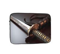 Japan Samurai Sword Laptop Sleeve for Women Men, 17 Inch Waterproof Laptop Bag Lightweight Notebook Computer Cover Bag