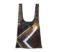 Japan Samurai Sword Print Foldable Reusable Grocery Bag Lightweight Shopping Tote for Groceries Travel Beach Eco-Friendly Compact Adventure Tote