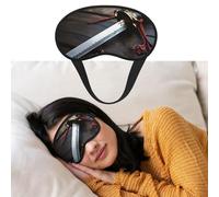 Japan Samurai Sword Sleep Mask for Side Sleeper Blackout Eye Masks for Women Men Blindfold Mask Side Sleeper Eye Cover for Sleeping Nap Blackout Eye Shade Cover for Travel