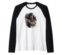 Japan Samurai Warrior Katana Swordsman Photo Realistic Art Raglan Baseball Tee