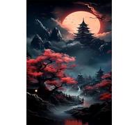 Japan Scenery 300 Piece Jigsaw Puzzles for Adults, Challenging and Brainteasing, Difficult Puzzles, Puzzle 300 Pieces