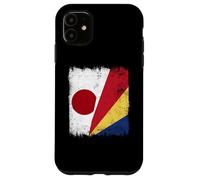 Japan Seychelles Half Flag Japanese Seychellois Pride Case for iPhone 11