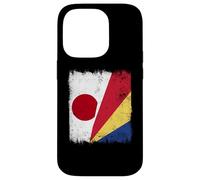 Japan Seychelles Half Flag Japanese Seychellois Pride Case for iPhone 14 Pro