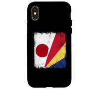Japan Seychelles Half Flag Japanese Seychellois Pride Case for iPhone X/XS