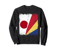 Japan Seychelles Half Flag Japanese Seychellois Pride Sweatshirt