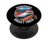 Japan Shinkansen Japanese Bullet Train Kanji Souvenir Design PopSockets Adhesive PopGrip