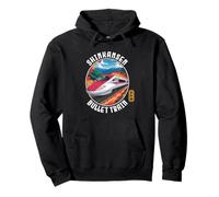 Japan Shinkansen Japanese Bullet Train Kanji Souvenir Design Pullover Hoodie