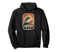 Japan Shinkansen Retro Vintage Bullet Train Kanji Souvenir Pullover Hoodie