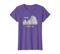 Japan, sight Himeji-jo, Hyogo, hand drawing T-Shirt