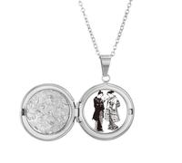 Japan Sketch Japanese Style Art Locket Necklace Hold Picture Jewelry Birthday Gift