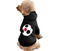 Japan Soccer Warm Dog Hoodie Cute Dog Costume Sweatshirt Cozy Pet Clothes XS