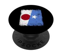 Japan Somalia Half Flag Japanese Somali Pride PopSockets Adhesive PopGrip