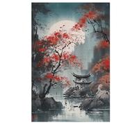 Japan Style 1000 Piece Jigsaw Puzzles for Adults | Wooden Jigsaw Puzzle | Challenging Game | Family Fun Jigsaws Puzzle for Adults Gifts Precise Interlocking （78×53cm）
