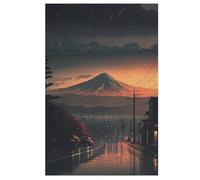Japan Style 1000 Piece Kids Wooden Jigsaw Puzzle | | Sustainable Puzzle for Adults | Premium 100% Recycled Board | （78×53cm）