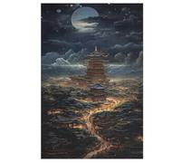 Japan Style 1000 Piece Wooden Jigsaw Puzzle- Brain Teaser Game for Adults & Children Educational Activities Jigsaws Puzzles (78×53cm)