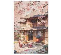 Japan Style Jigsaw Puzzles for Adults 1000 Piece for Kids Woodenboard Puzzle Family Decoration (78×53cm)