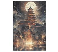Japan Style Jigsaw Puzzles for Adults 1000 Piece Wooden Puzzle for Kids Challenging Game 78×53cm