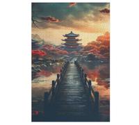 Japan Style Jigsaw Puzzles for Adults 1000 Pieces Puzzle Brain Teaser And Children Premium Quality Wooden （78×53cm）