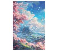 Japan Style Jigsaw Puzzles for Kids 1000 Pieces 3d Wooden Puzzle Decompression Game for Adults Women Girl Educational Game Toys (78×53cm)