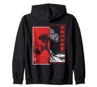 Japan Style Katsushika Hokusai The Great Wave Off Kanagawa Zip Hoodie