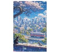 Japan Style Puzzle Adults And Teenagers 1000 Pieces Wooden Jigsaw Educational Game Toy Family Decoration (78×53cm)