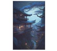Japan Style Puzzles 1000 Pieces For Teens And Adults - Wooden Jigsaw Puzzle Family Activity Educational Games 78×53cm
