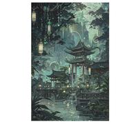 Japan Style Puzzles 1000 Pieces Wooden Jigsaw Puzzle for Adults Brain Exercise Challenge Game Gift for Kids Children Jigsaws 78×53cm